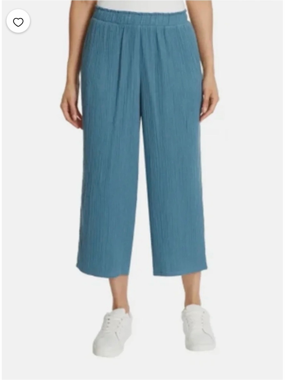Jessica Simpson Relaxed Blue Cotton Gauze Pants